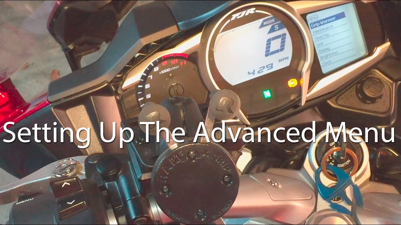 Как настроить расширенное меню приборной панели Yamaha FJR1300 FJ09 Super Tenere