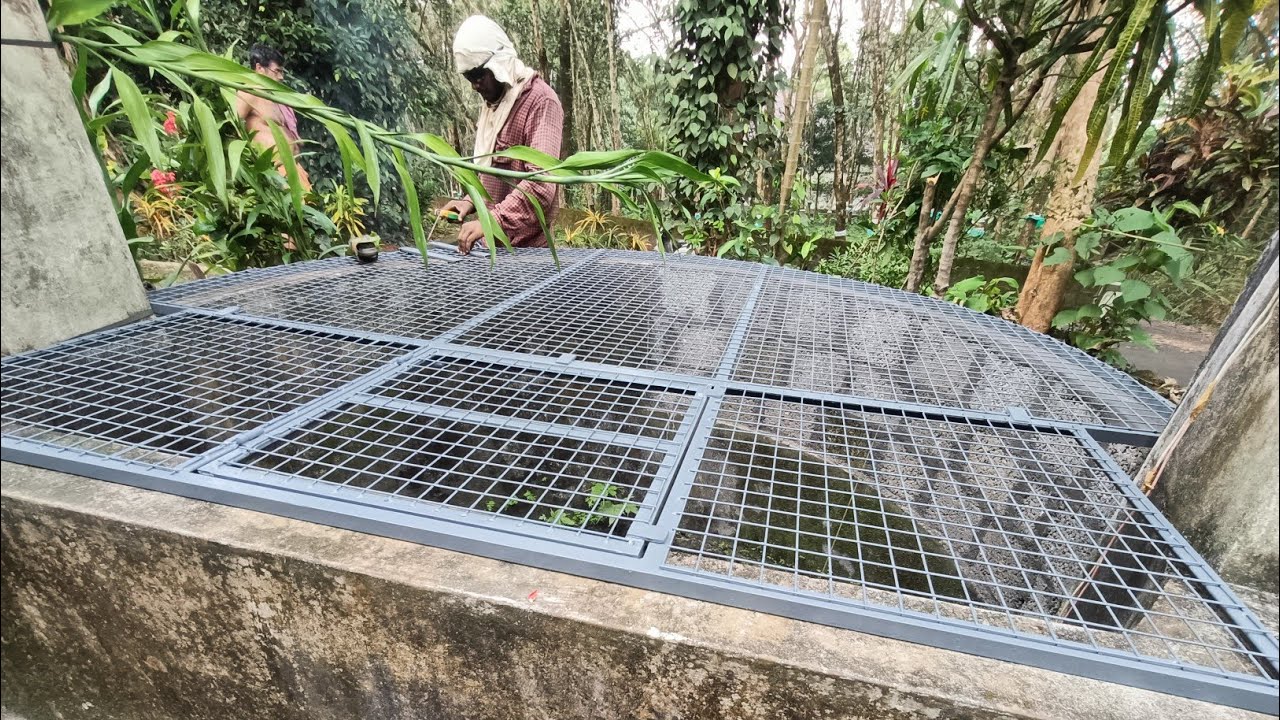 കിണറിനു ഒരു stylish അടപ്പു ഉണ്ടാക്കി ഗയ്‌സ്#kerala #roofwork #welding #roofing