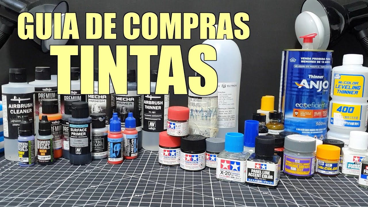 [282] GUIA DE COMPRAS PARA TINTAS PARA GUNPLA E PLASTIMODELISMO - Onde eu compro