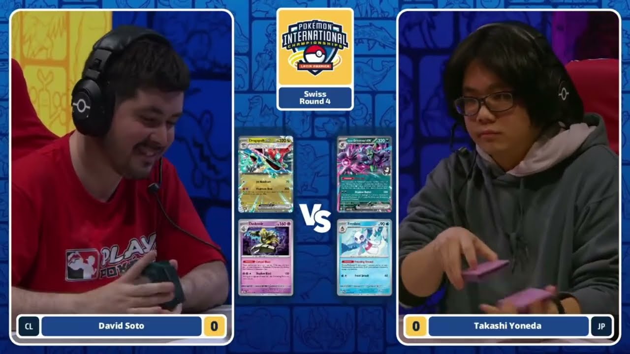 2026 Pok&eacute;mon TCG LAIC Раунд 4. Драгапульт Даскнуар против Гриммснарла Фросласс