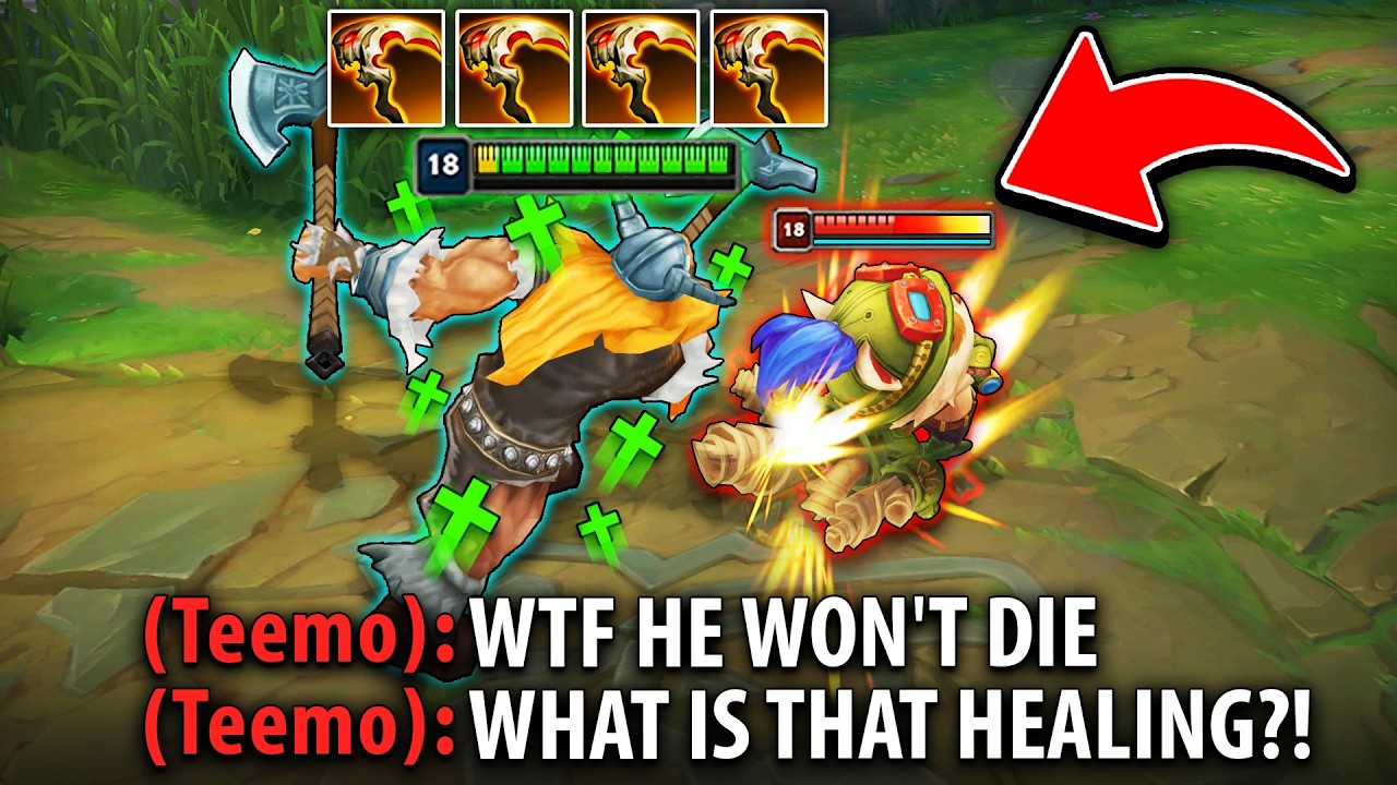 This lifesteal Olaf build might be a little unfair... (LEGIT NEVER DIE)