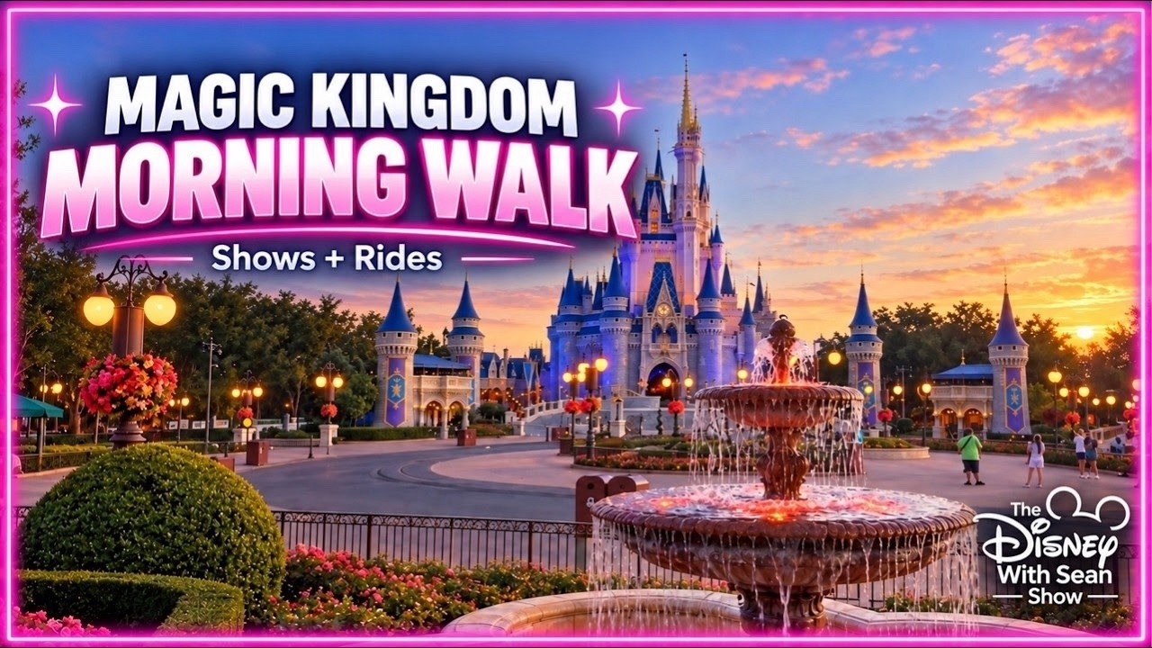🔴 LIVE: Magic Kingdom Morning Walk at Disney World | Main Street, Cinderella Castle & Disney Magic