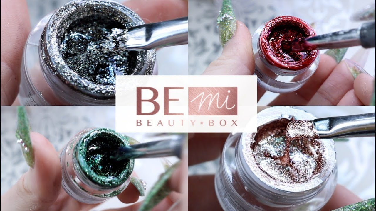 METAL LEAF GEL | BEMI BEAUTY BOX HAUL | SWATCHES