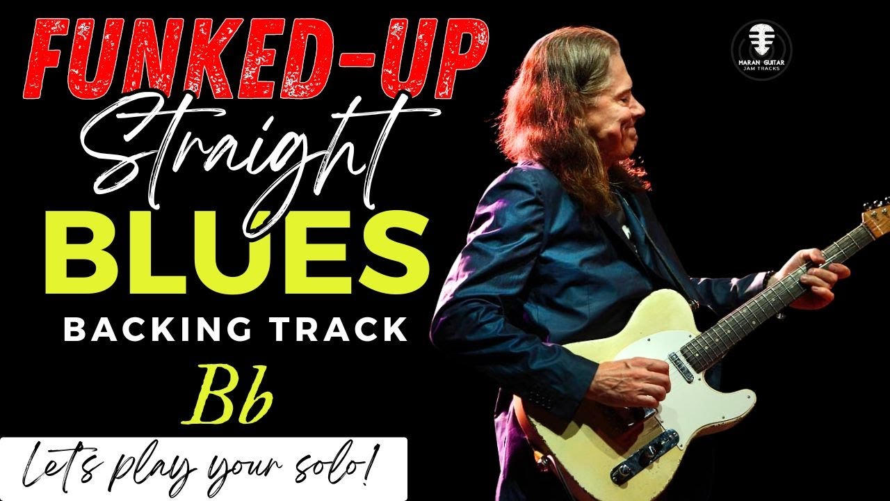 FUNKED-UP Straight Blues backing track - NO SHUFFLE, JUST GOOVE - Jam in Bb