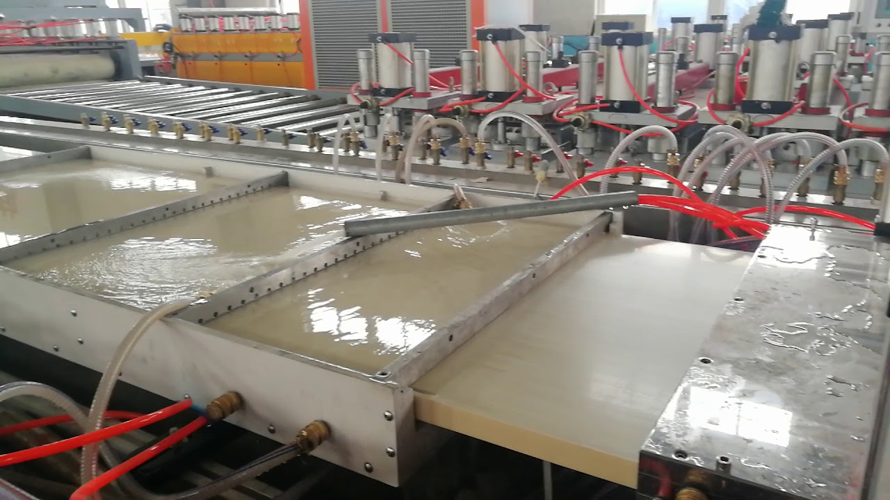 Bangladesh customer--pvc door making machine 700mm width