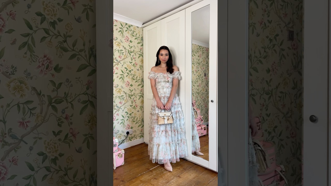 The perfect summer garden party dress 🌸 #ootd #needleandthread #fashion #cottagecore #princesscore