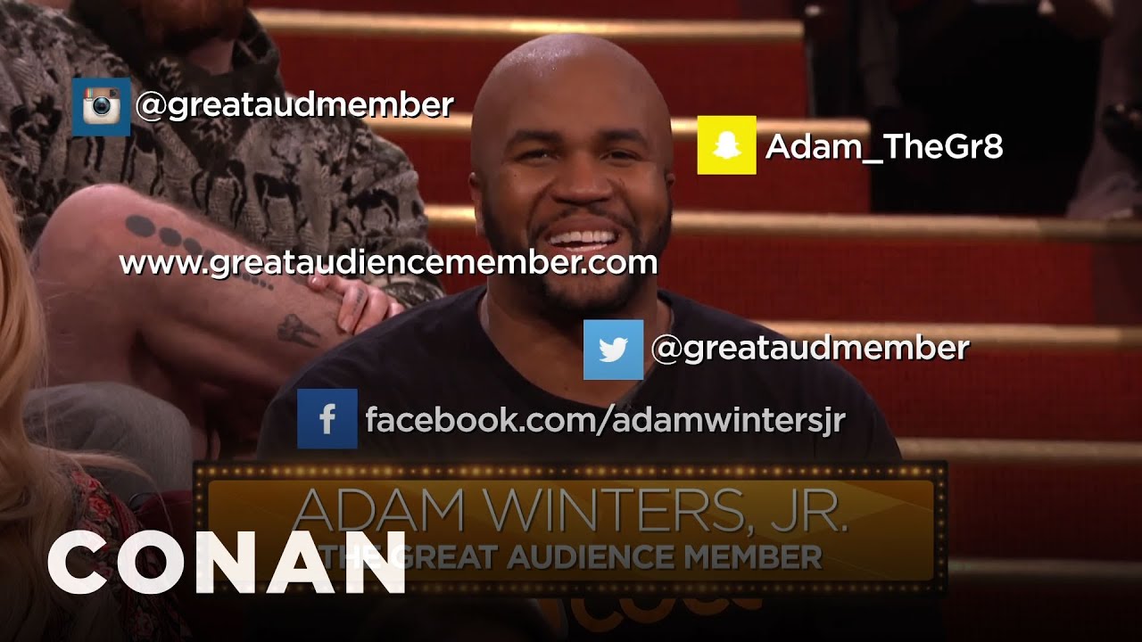 Conan's Self-Promoting Audience Member | CONAN on TBS