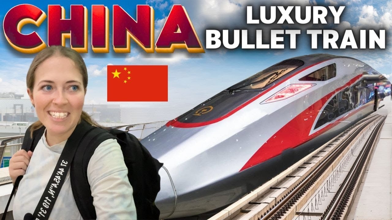 LUXURY Business Class on China's HIGH SPEED TRAIN | Guangzhou to Shenzhen SURPRISED us 🇨🇳