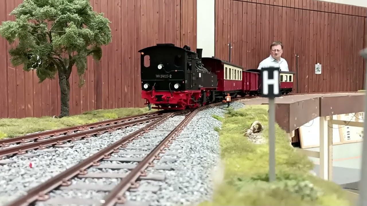 Spur 2 m Fahrtag JHV 25 Teil 4 Schmalspur