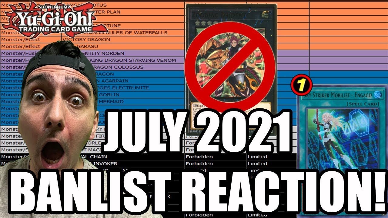 THEY BANNED DRIDENT & ELPY! Yu-Gi-Oh! JULY 2021 BANLIST LIVE REACTION!