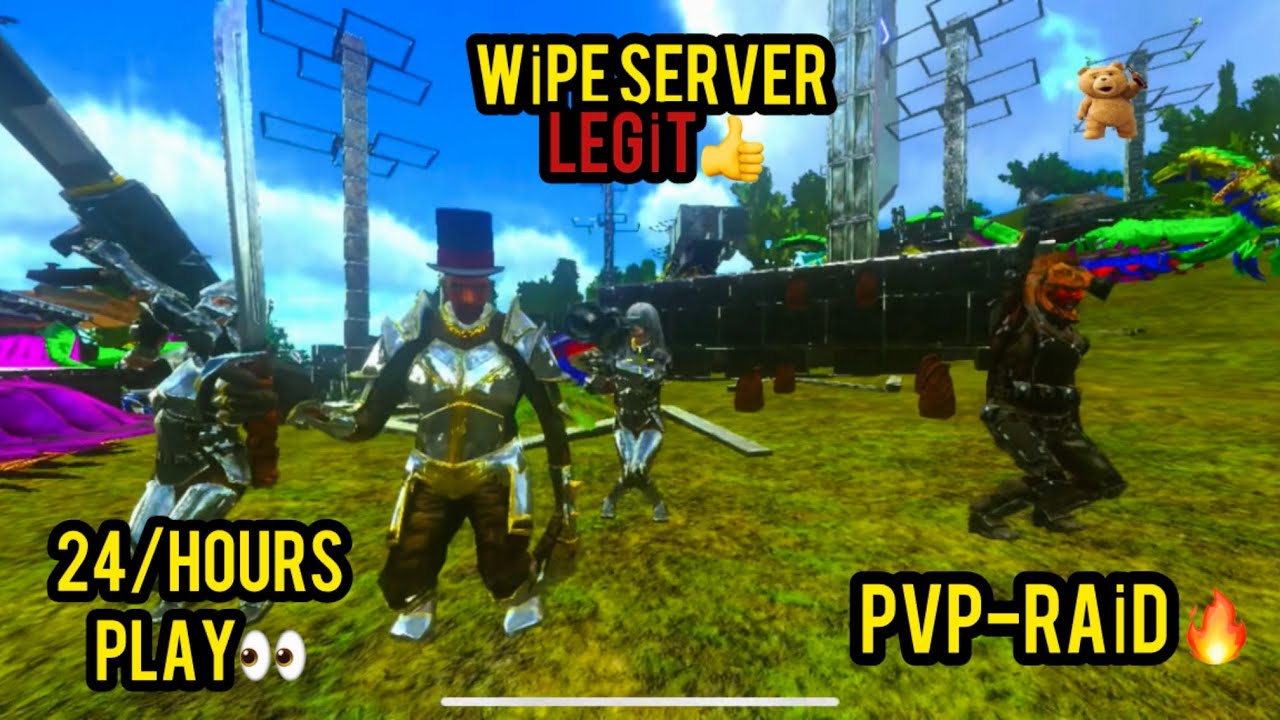 ARK | 24 hours LEGİT SERVER PVP PLAY  WE RAID THE ENEMY BASE FULL PVP OP 🔥🔥🔥LONGEST VIDEO
