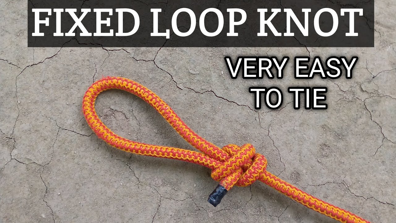 How to tie a Fixed Loop Knot#how #knots #camping #loop