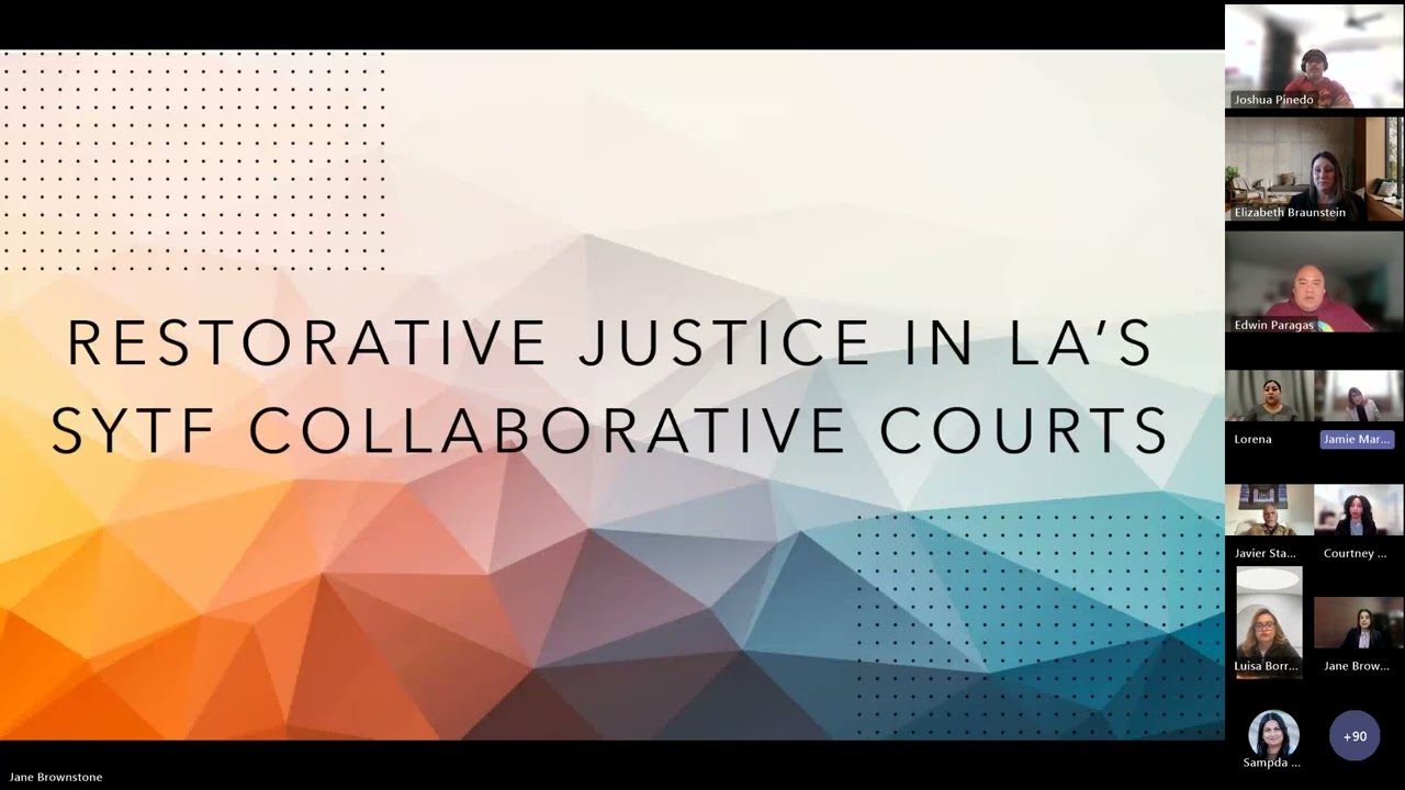The Importance of Restorative Justice in an SYTF Collaborative Court (SYTF Collaborative Partners)
