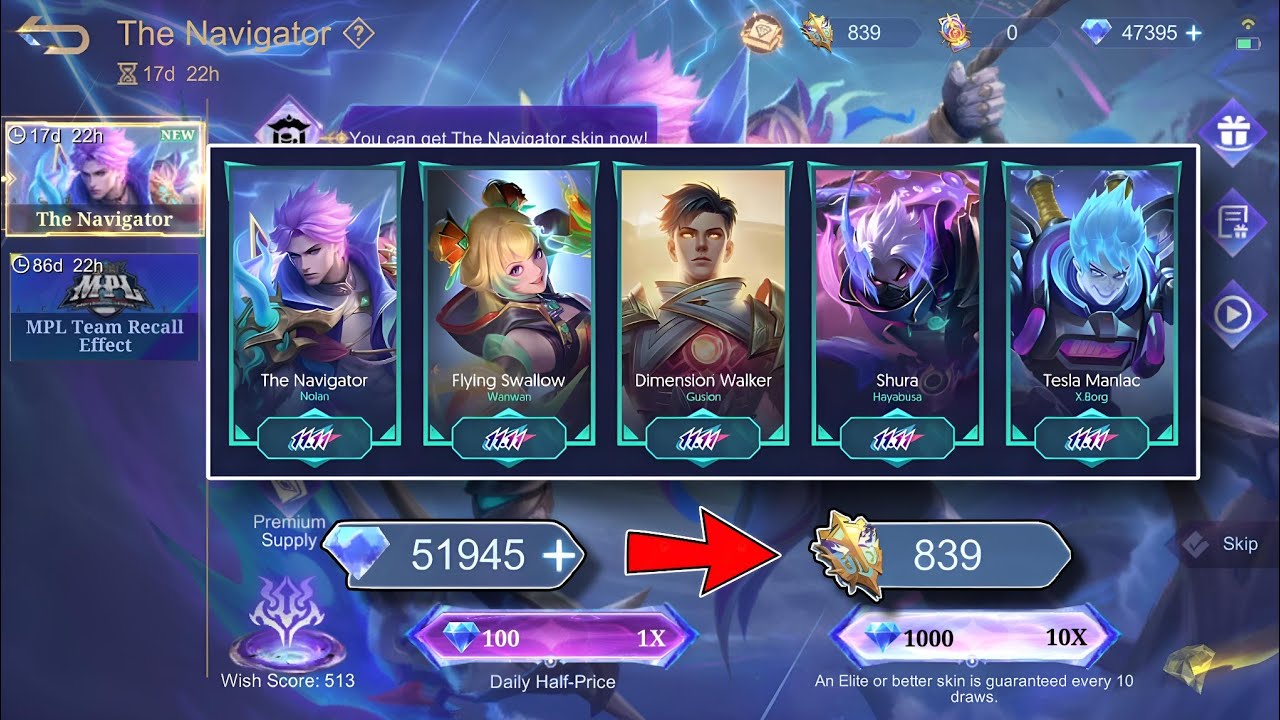 HOW MUCH 💎/DIAMONDS FOR NOLAN 11.11 SKIN OR ANY 11.11 SKIN? | THE NAVIGATOR 11.11 EVENT 2024 | MLBB