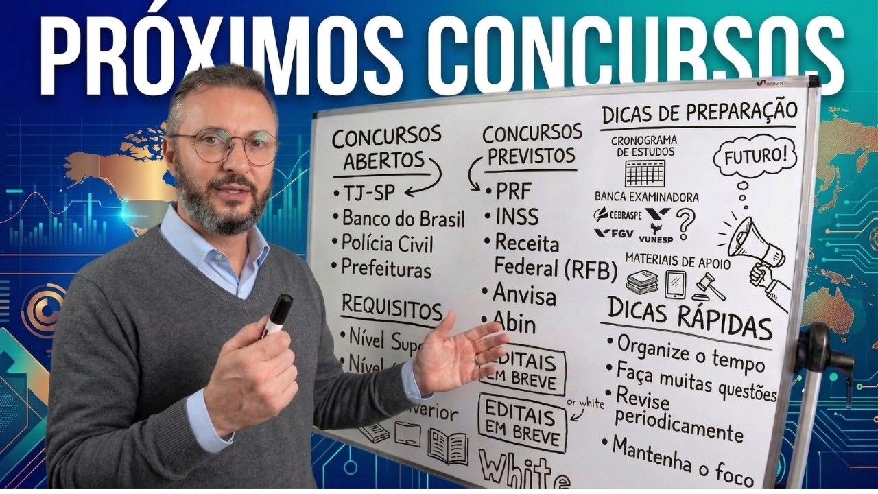🚀 Concursos 2026 ABERTOS e Previstos: Sua chance de mudar de vida!