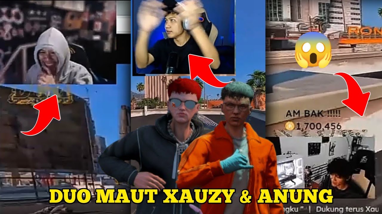 REAKSI ANAK ANAK TRICKSTER MELIHAT DUO MAUT XAUZY X ANUNG‼️|| GTA V ROLEPLAY 
