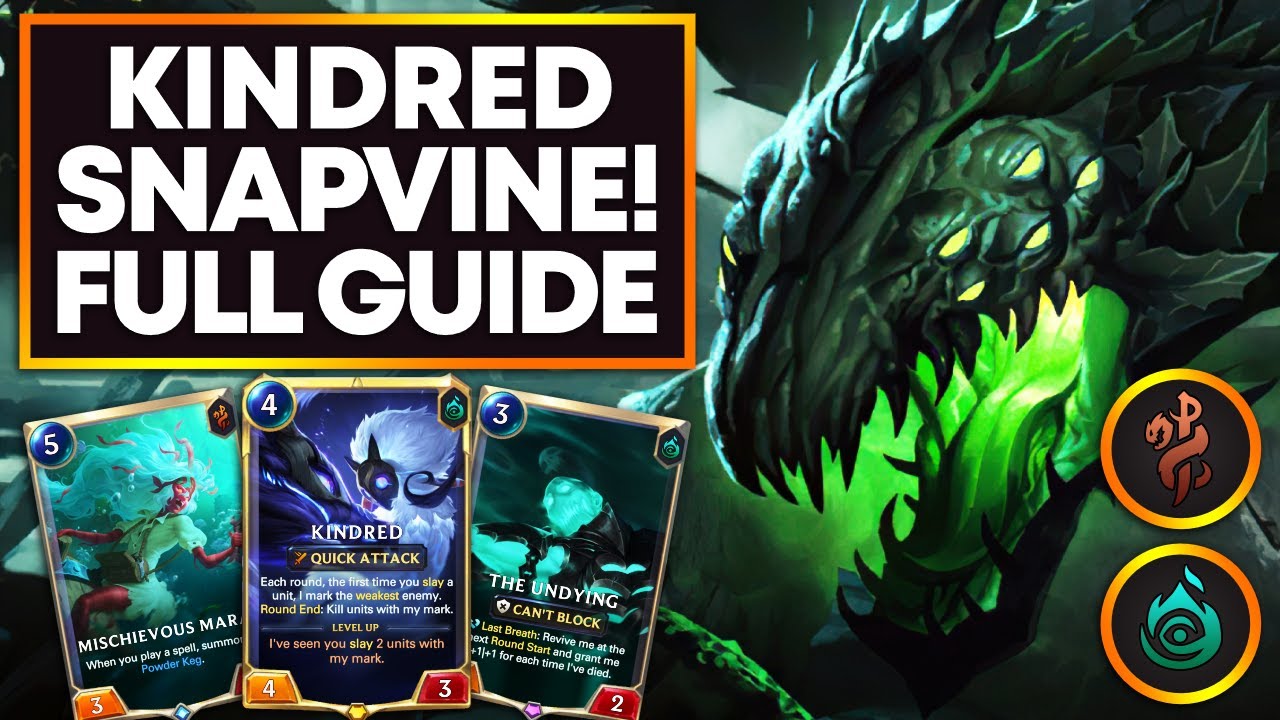 KINDRED UNDYING SNAPVINE Control WRECKS Masters Ladder! | Legends of Runeterra | Overgrown Snapvine