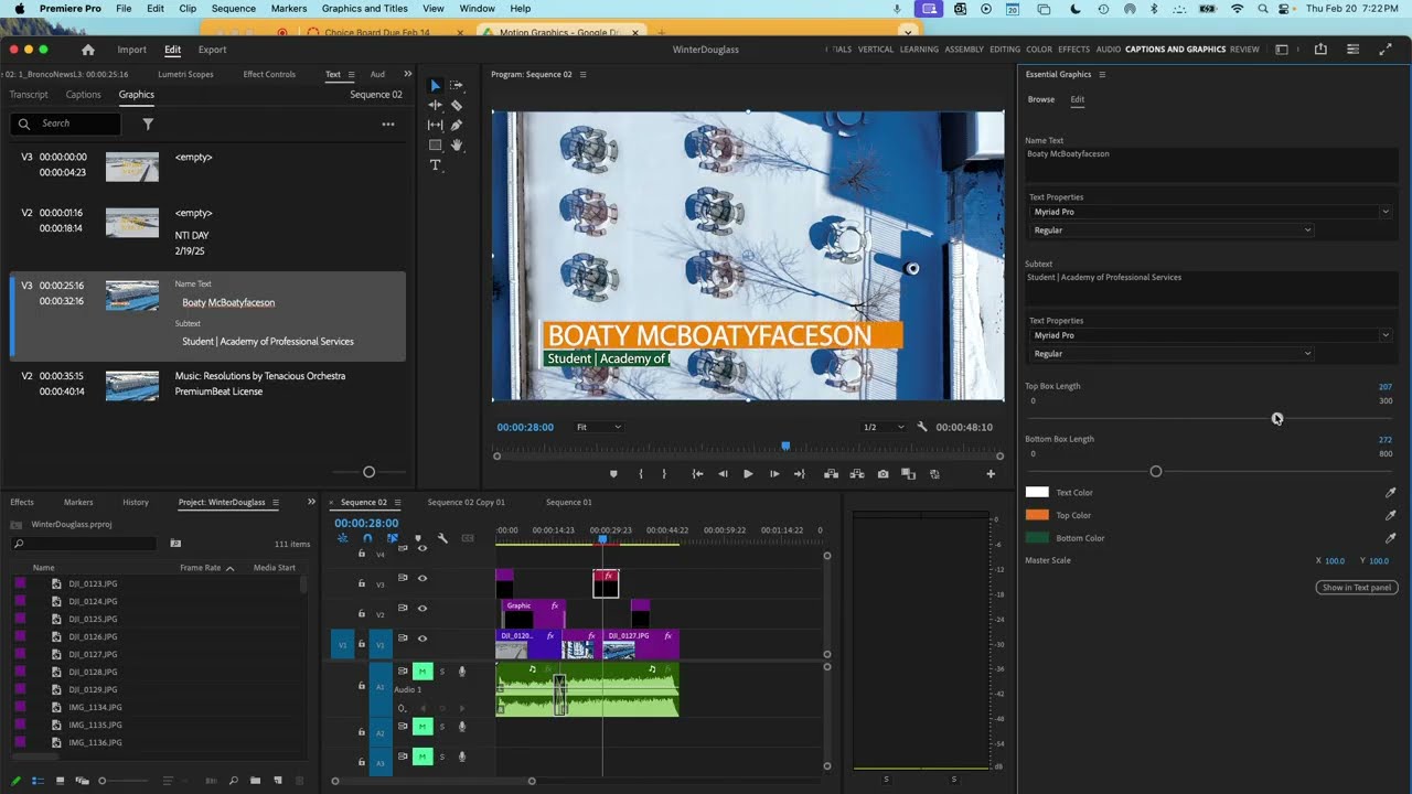 Custom Lower Thirds tutorial