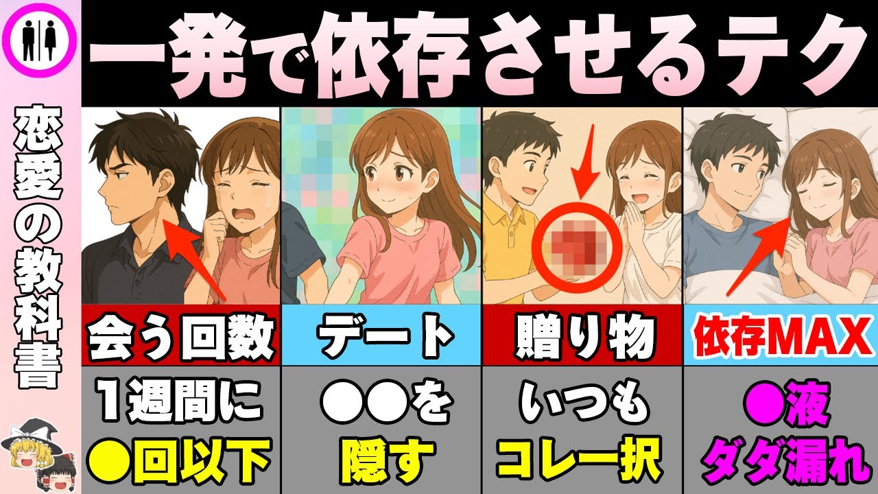 一発OK！すべての人が依存してしまう方法【恋愛心理学/恋愛雑学】