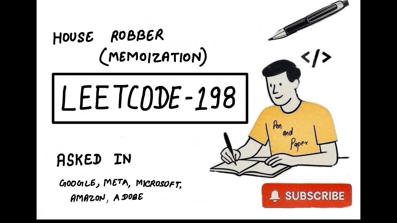 LeetCode 198 | House Robber | Dynamic Programming | Memoization | MAANG Preparation