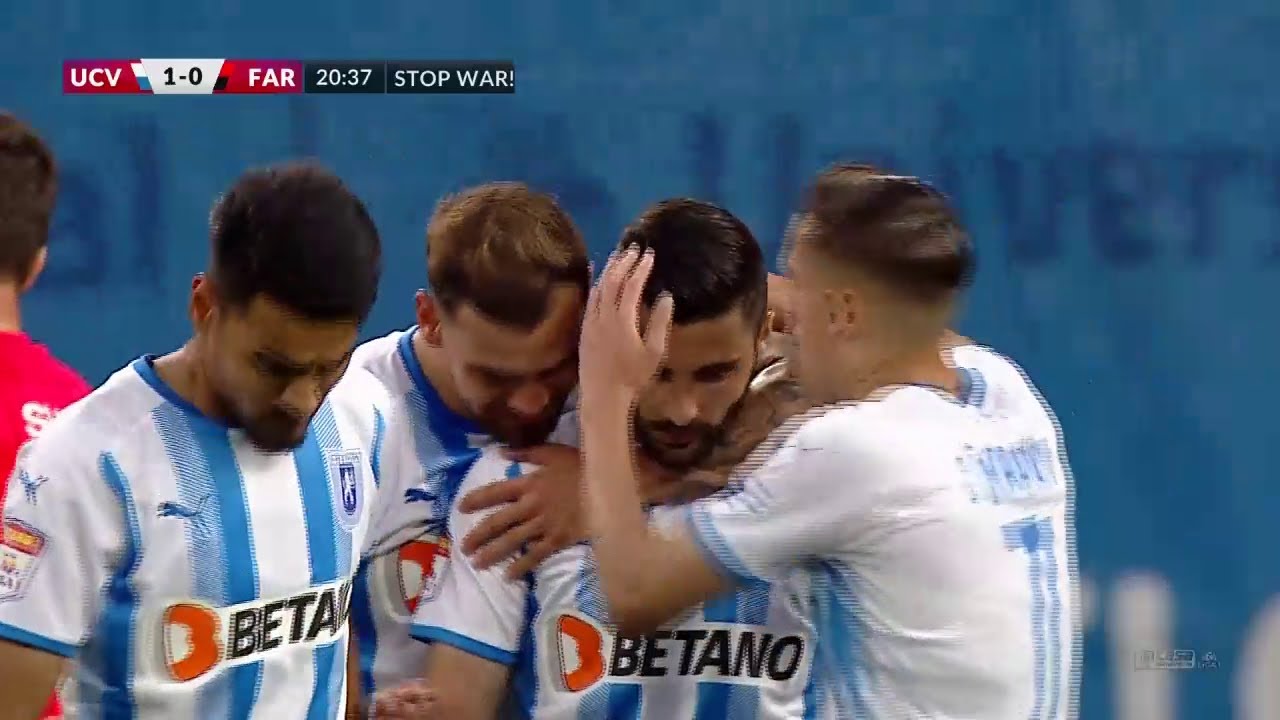 REZUMAT | U Craiova - Farul 4-1. Goluri frumoase, ratări și gafe, meci cu de toate în Bănie