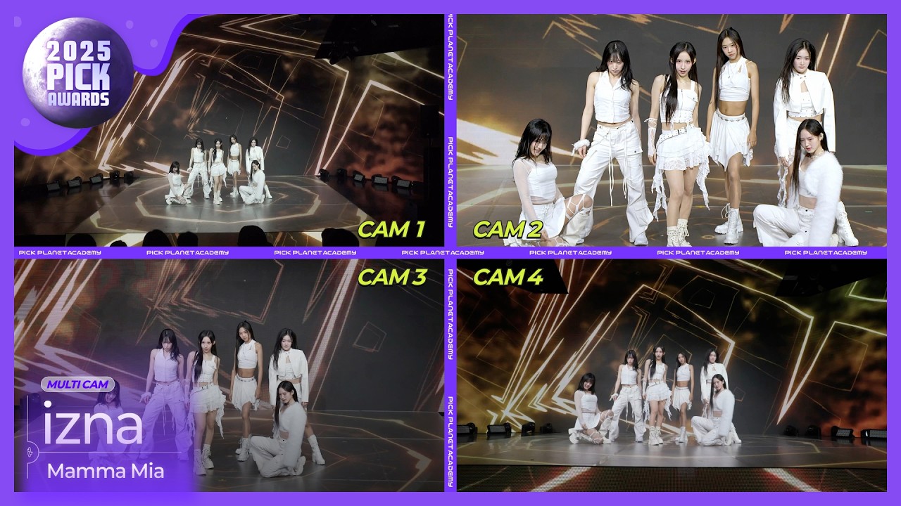 [2025 PICK AWARDS 4분할 멀티캠] izna (이즈나) 'Mamma Mia' Split Multi Camㅣ픽플래닛