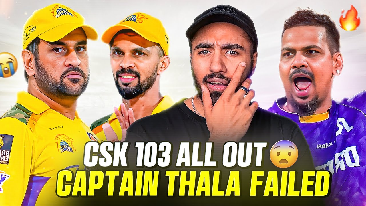 CSK COLLAPSE 💔 Dhoni Wicket Controversy | Narine 3 Wkts 🔥 | KKR vs CSK Highlights 2025