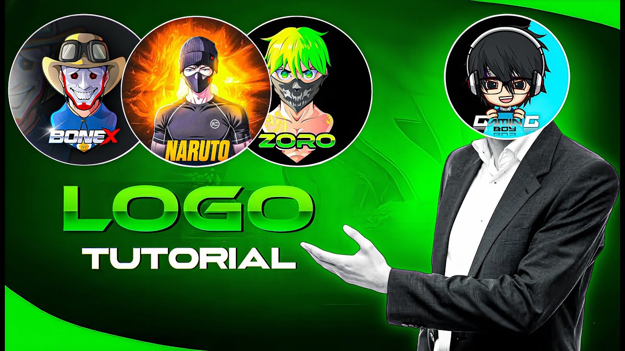 How to Make Gaming Logo Like @bonex4_ff & @zoroffxx | free fire chracter ka logo kaise banaye