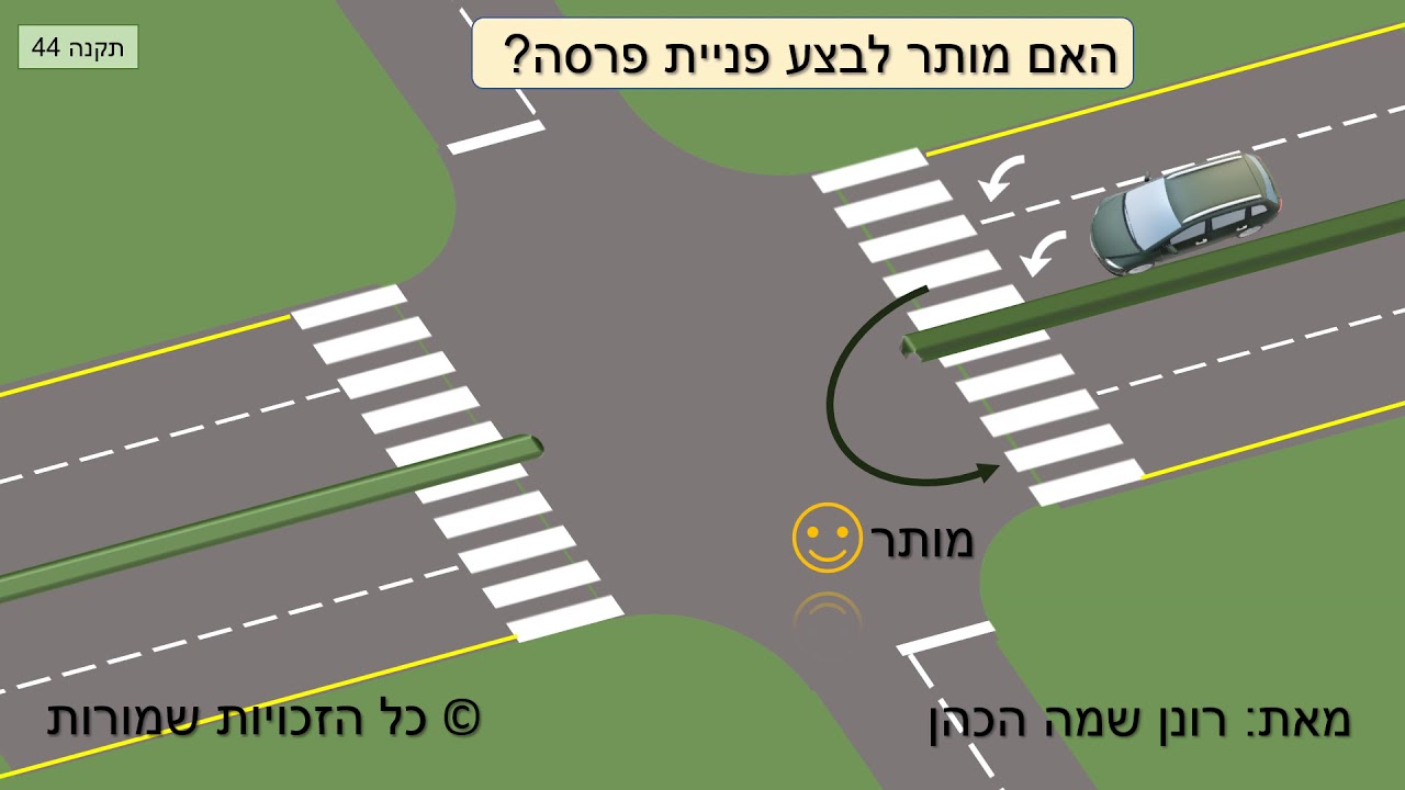 פניות פרסה - הדרכה
