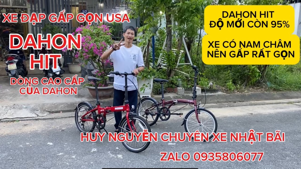 ( ĐÃ BÁN) XE ĐẠP GẤP DAHON HIT USA DÒNG CAO CẤP XE CÒN MỚI 95%, DAHON SUV-D6 USA. 0935806077 HUY.