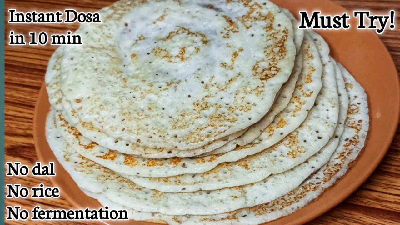 ದೋಸೆ 10 mins | Instant dosa recipe Kannada | Rava-curd set dose | No-fermentation set dosa