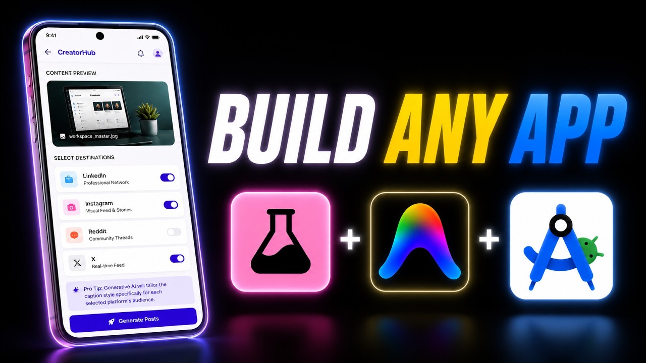 Stitch + Antigravity + Android Studio Builds Insane Mobile Apps With AI &mdash; No Code Needed