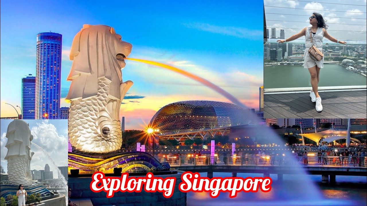 Exploring city ✨Famous merlion statue /gardenbybay #singaporetrip 