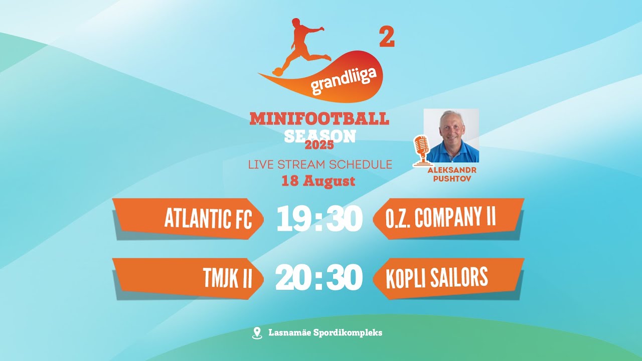 Grandliiga 2 Minifootball 2025 (18-Aug)  live stream