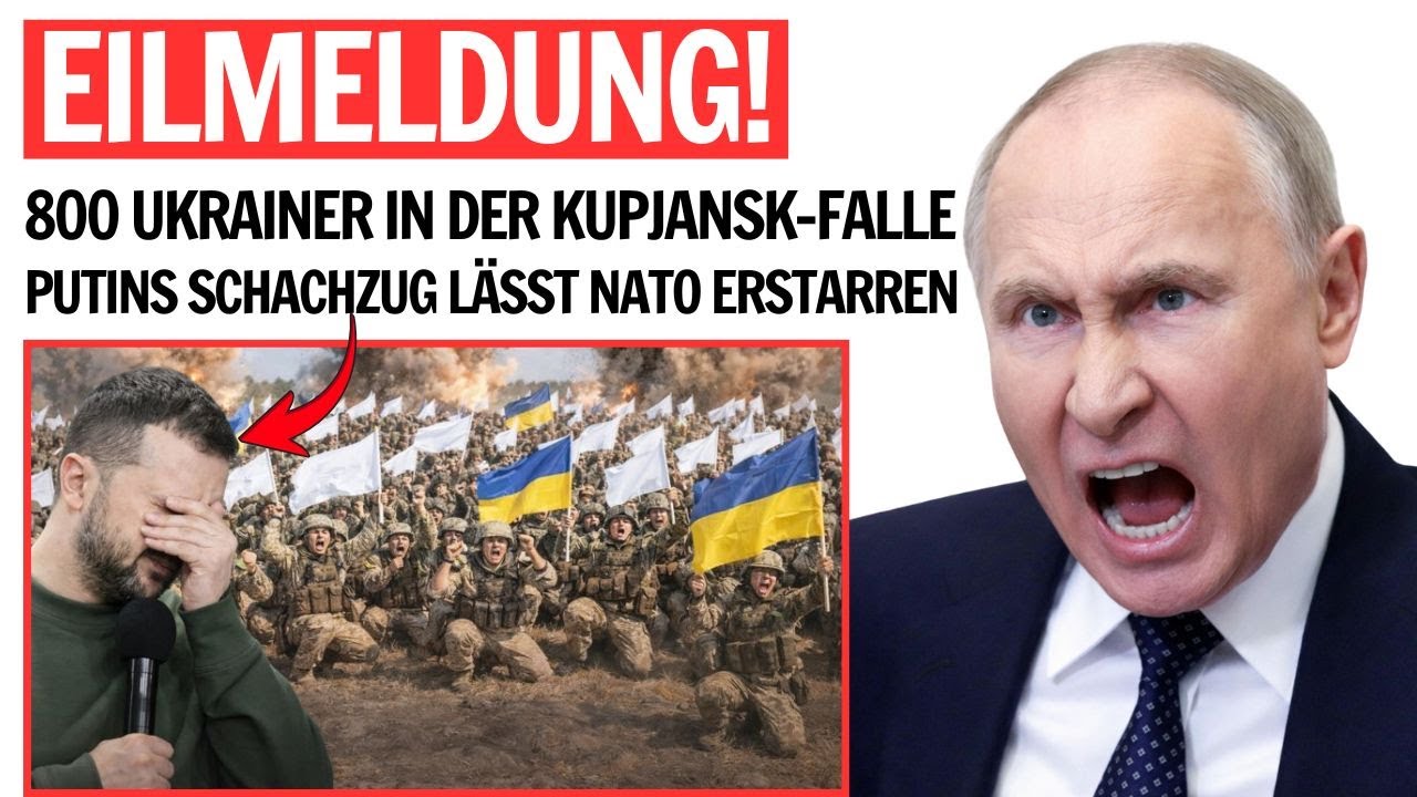 800 Ukrainer in der Kupjansk-Falle – Putins Schachzug lässt NATO erstarren