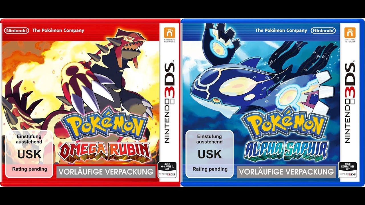 Neue Pokemon Editionen: Omega Rubin und Alpha Saphir