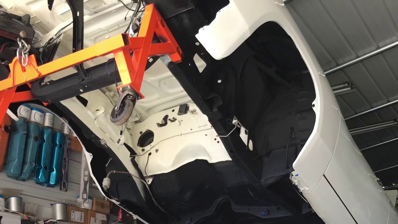 Mopar engine Installation from the bottom.