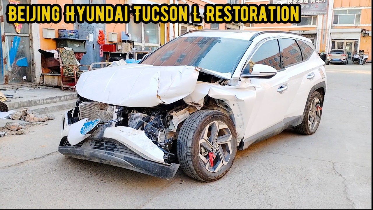 Hyundai Tucson front accident repair