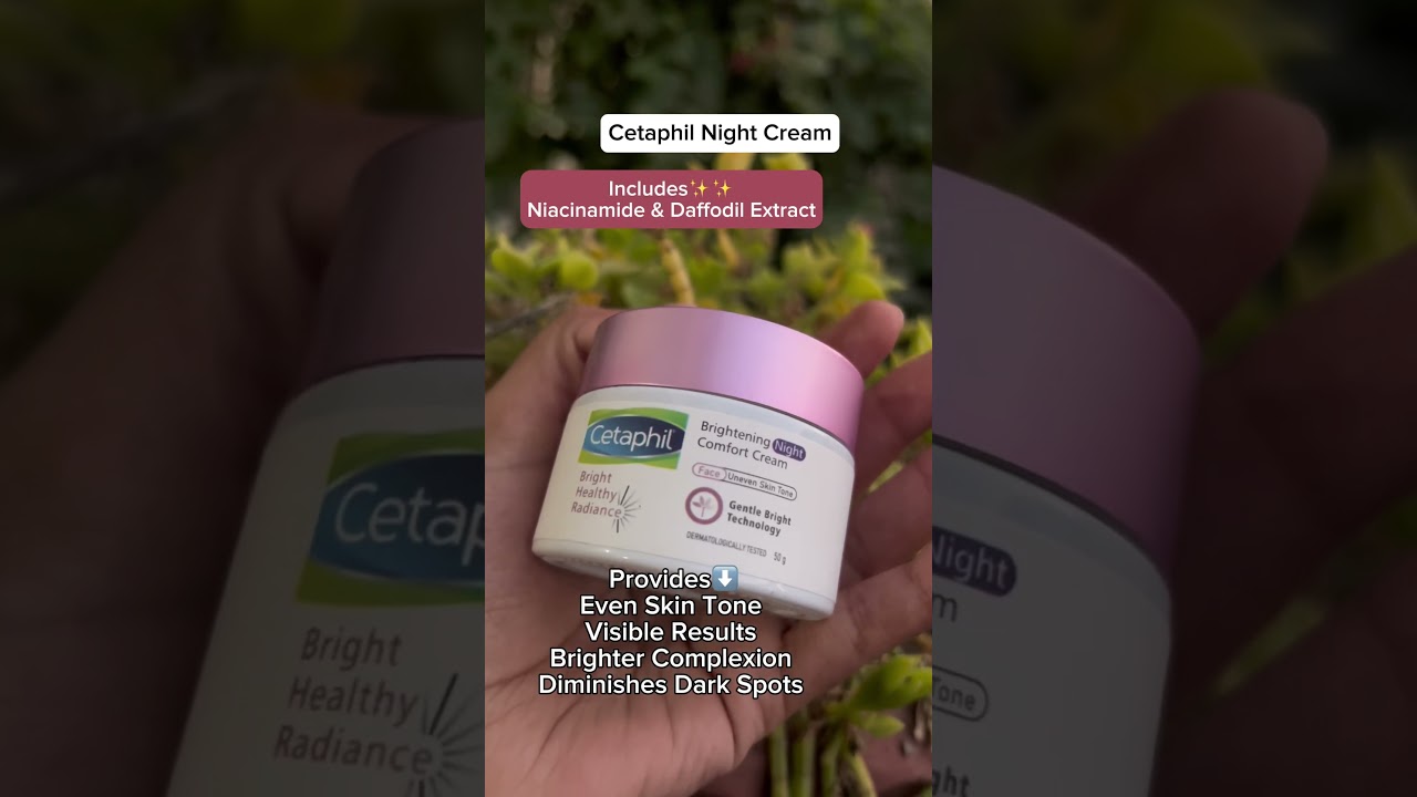 Dermatologist-recommended Night cream from Cetaphil. #nightcream #cetaphil