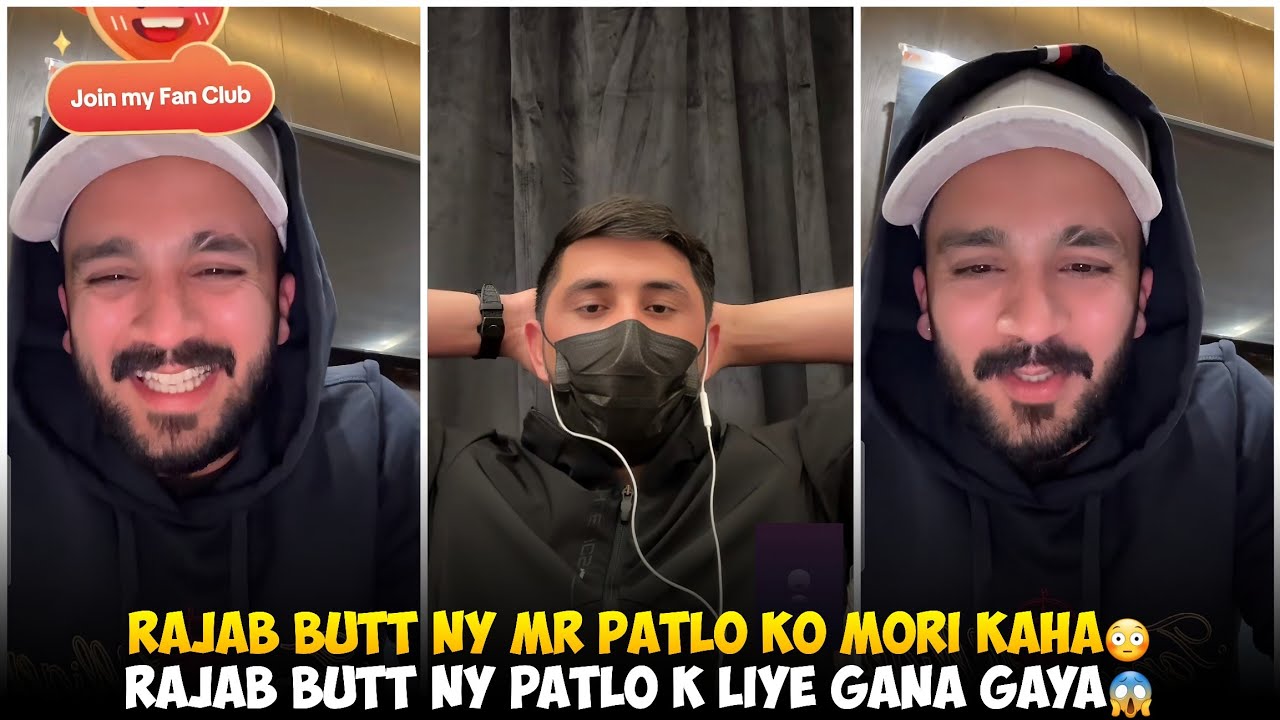 Rajab Butt Ny Mr Patlo Ko Mori Kaha | Rajab Butt Ny Patlo K Liye Gana Gaya | Rajab Ny Mazak Uraya