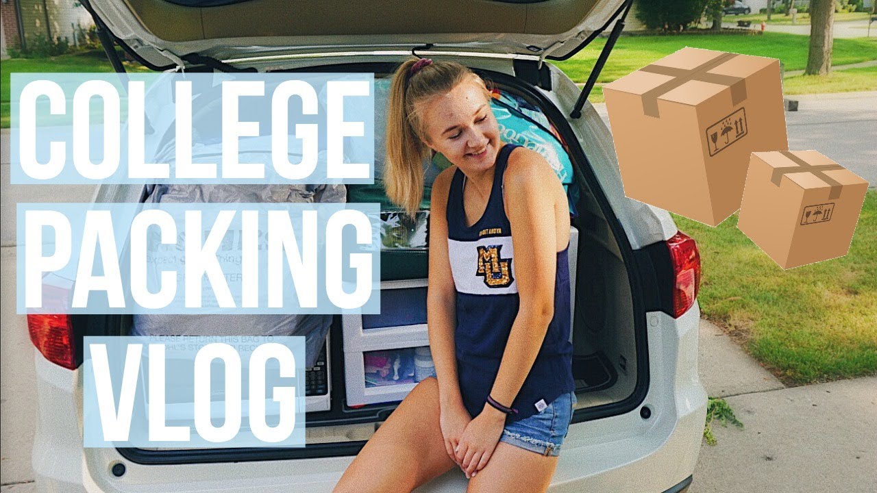 COLLEGE PACKING VLOG 2018