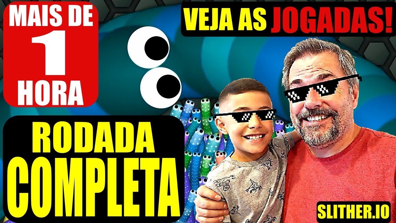 Jogo Completo 1 hora - Slither.io