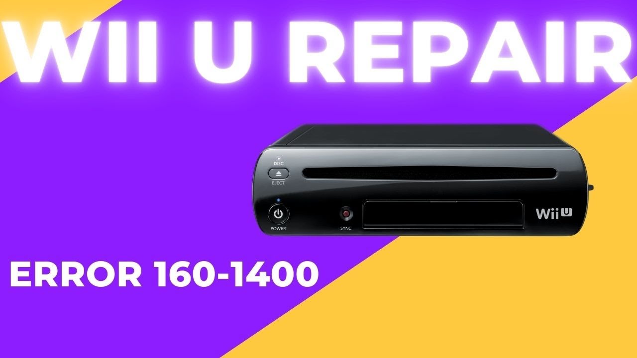 Ремонт ошибки диска Wii U 160-1400