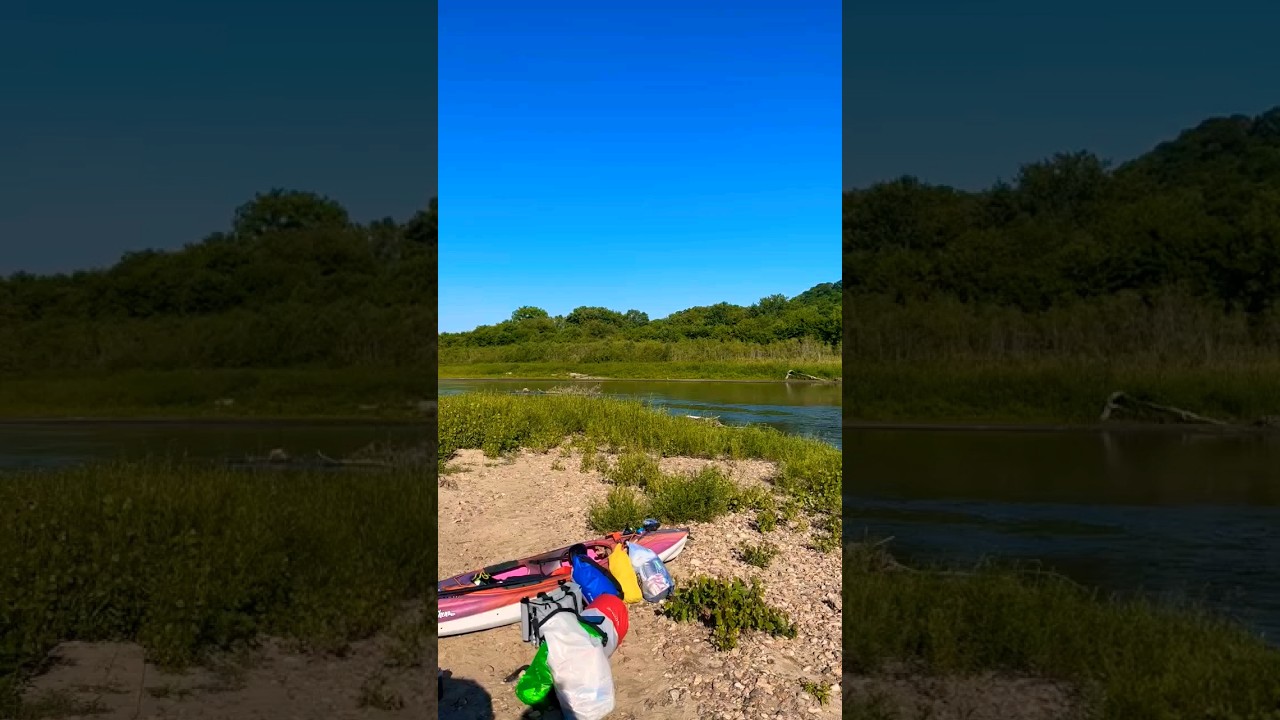 starting day 2 of the Zumbro River #kayaksession #riverkayak #kayakcamping #zumbroriver
