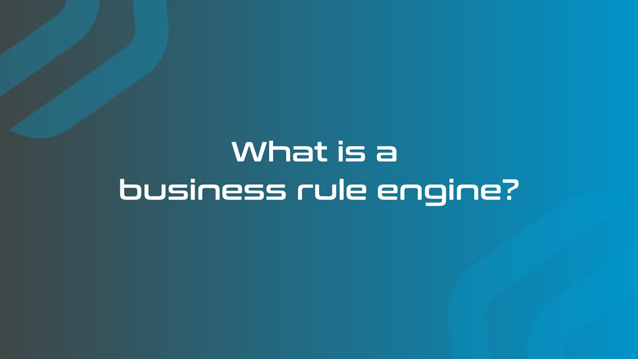 What is a business rule engine?