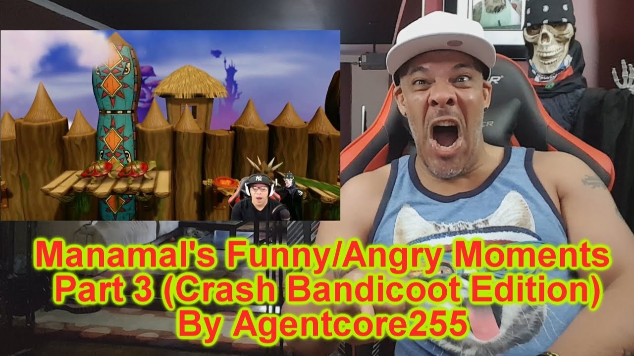 Manamal's Funny/Angry Moments Part 3 (Crash Bandicoot) REACTION!!!