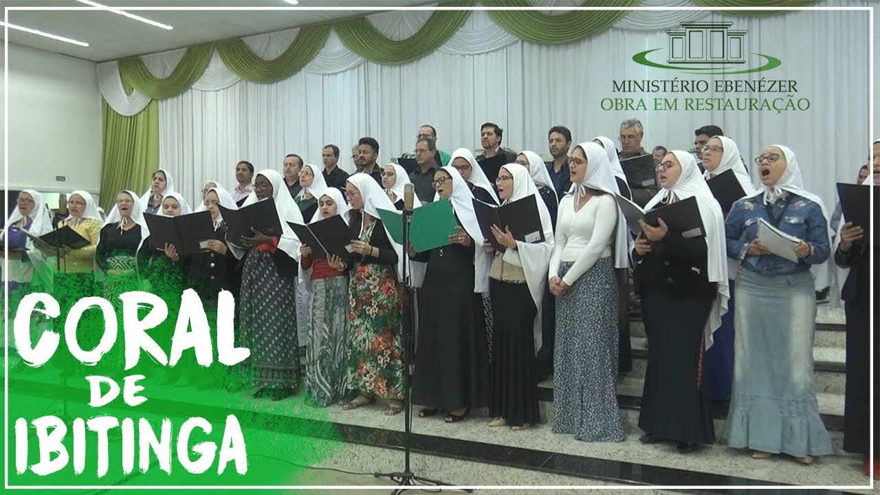 Coral da igreja de Ibitinga. Culto de domingo 12/08/2018.