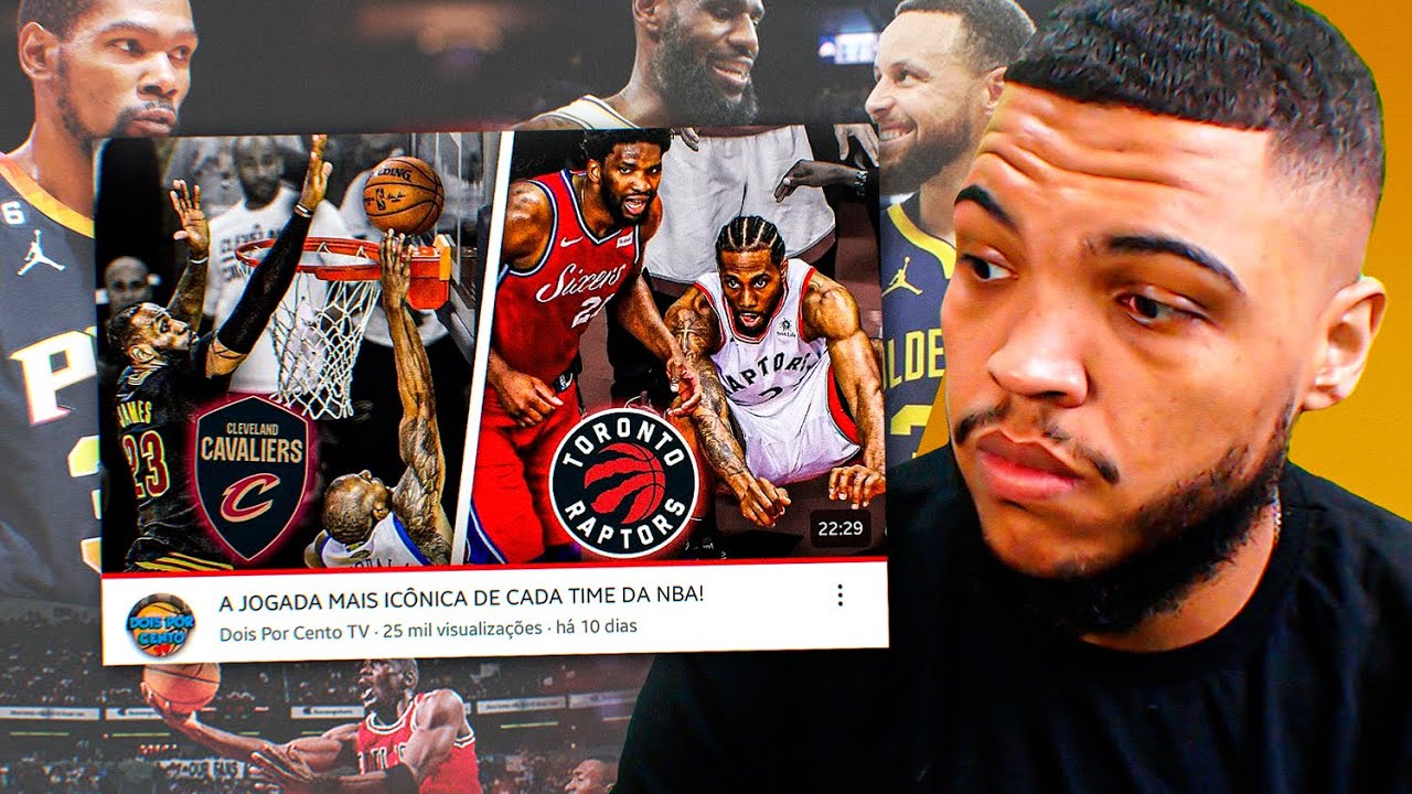 A JOGADA MAIS IC&Ocirc;NICA DE CADA TIME DA NBA! | React Jota Jogadas