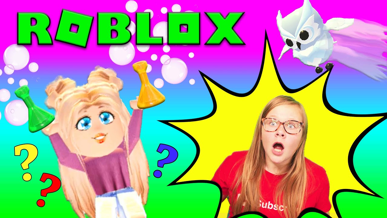 Помощник играет в ROBLOX Adopt Me с зельем Fun + Легендарный питомец — Снежная Сова