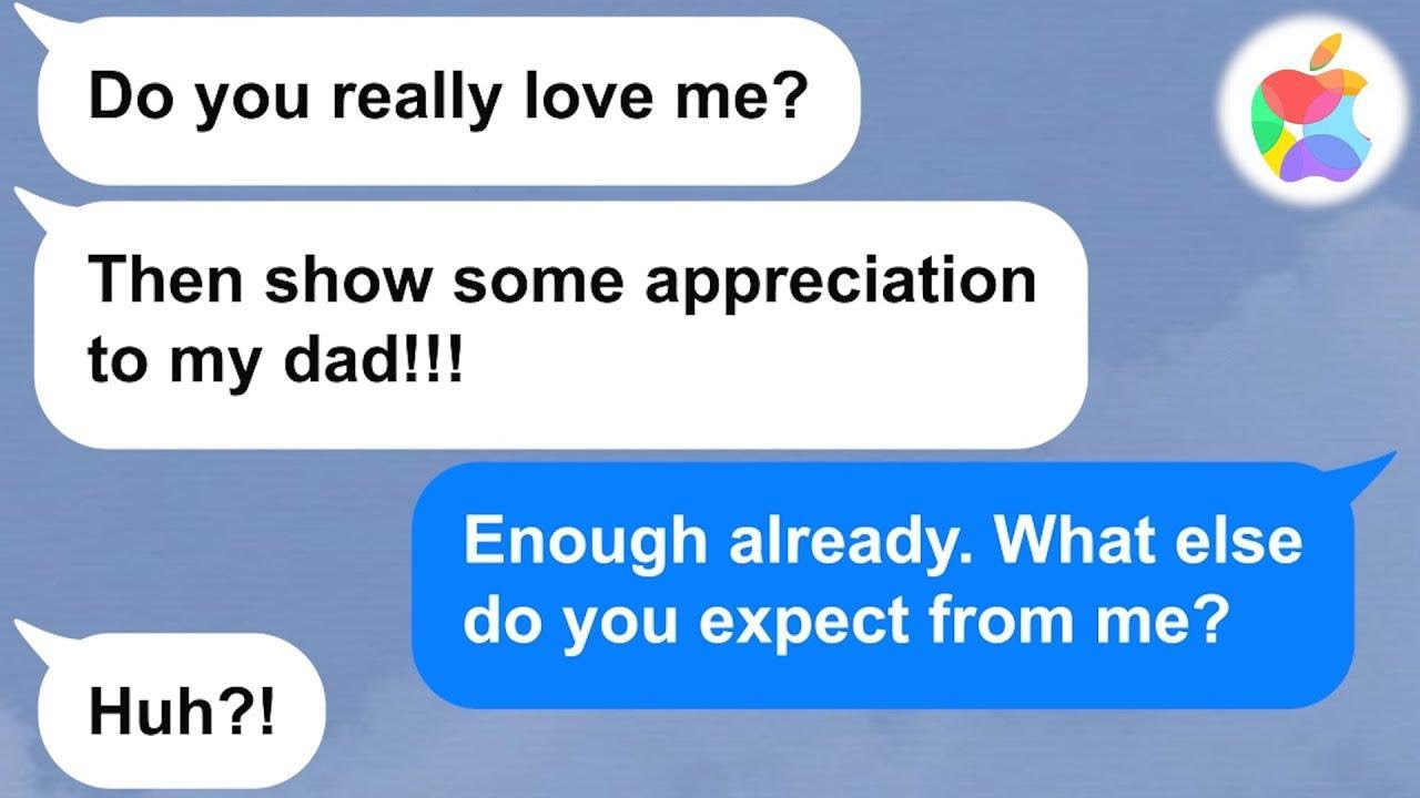 【Apple】Hypocritical girlfriend thinks I should worship her father as a god. She doesn't even...!